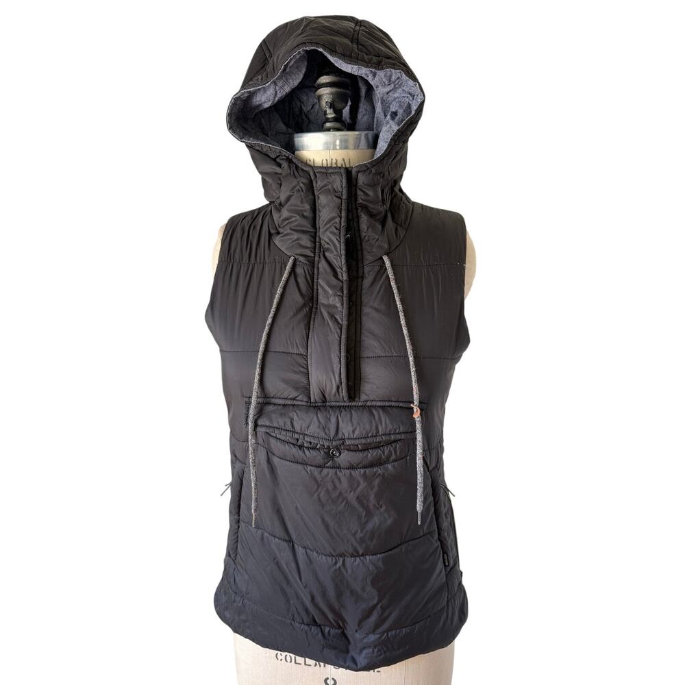 Holden Women's Love Pullover Vest Size Small Hooded Insulated Black